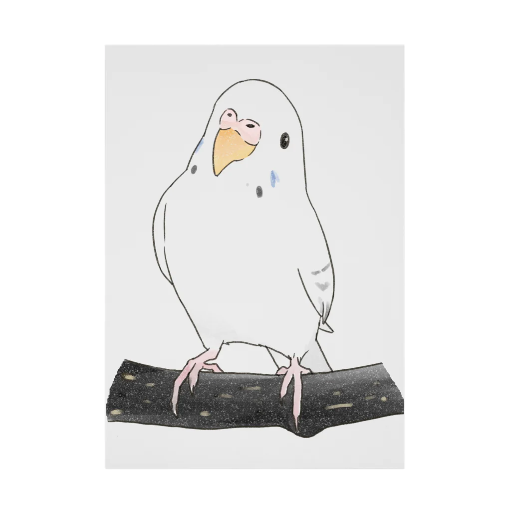 まめるりはことりのまったりセキセイインコちゃん【まめるりはことり】 Stickable Poster