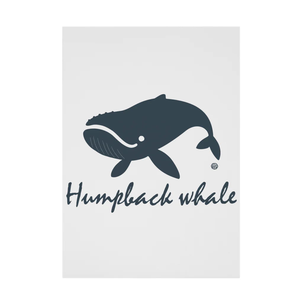 Atelier Pomme verte のHumpback whale22 Stickable Poster