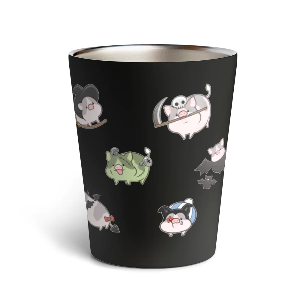 しらたまちゃんSHOPu〜🐽のハロウィン Thermo Tumbler