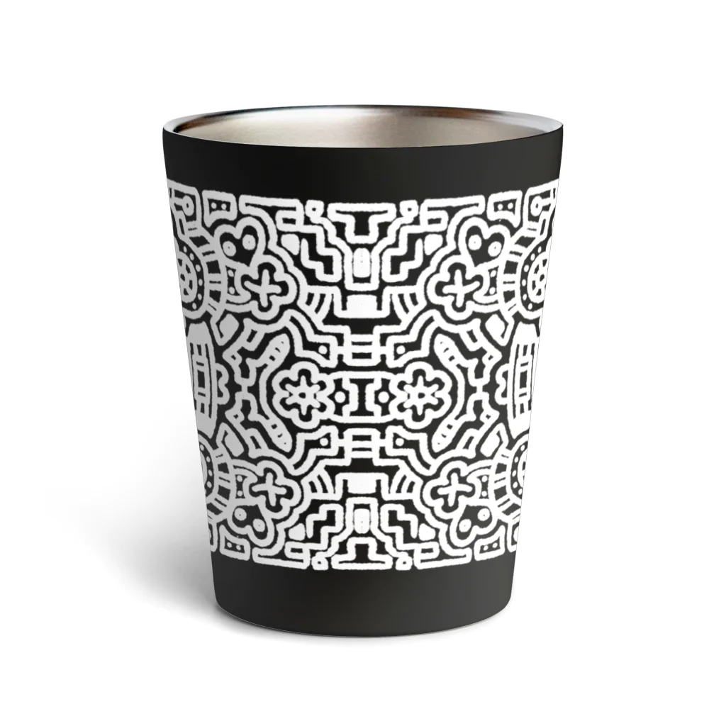 TEKETOショップ そんよんのぐるりタンブラー(ぶらっく) Thermo Tumbler