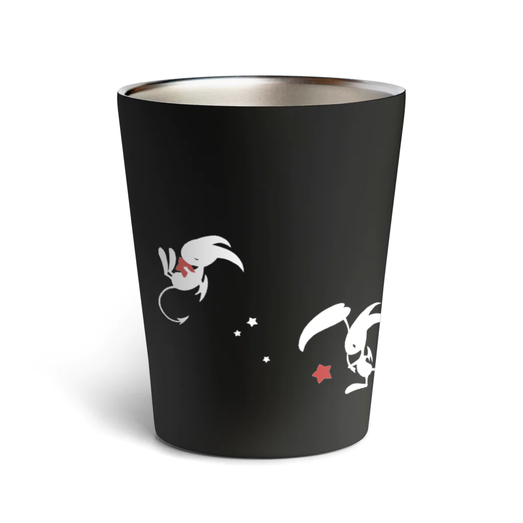 nodokaの赤い星とあの子のタンブラー　黒 Thermo Tumbler