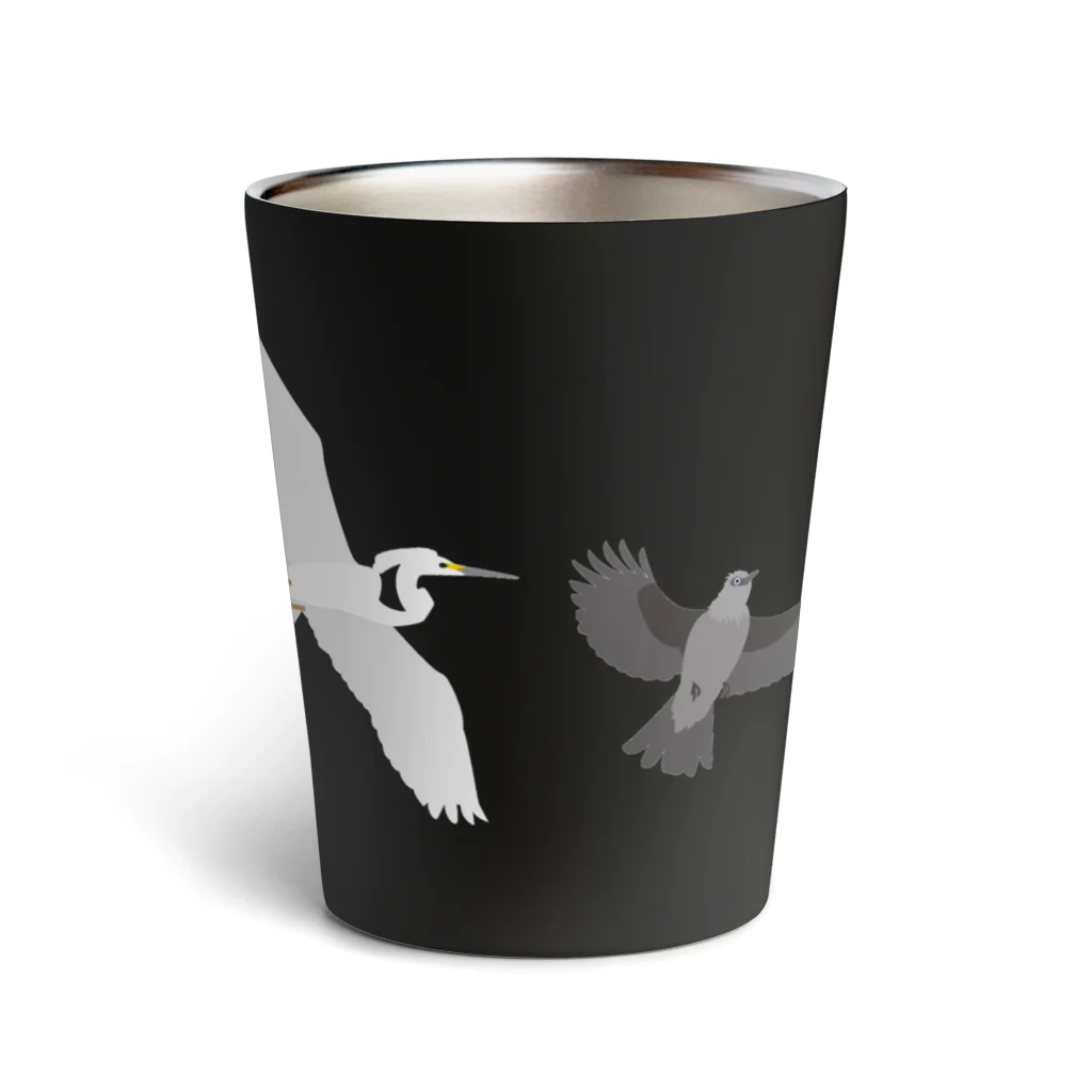 エダマメトイチ雑貨店のI love birds ! 4 Thermo Tumbler