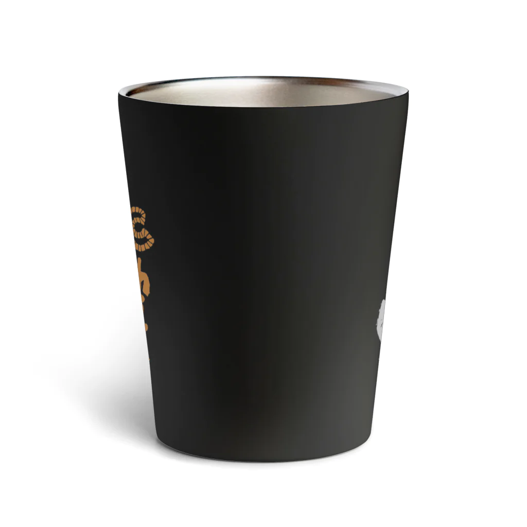 ビューン ワークスのグレー猫ちぃ Thermo Tumbler