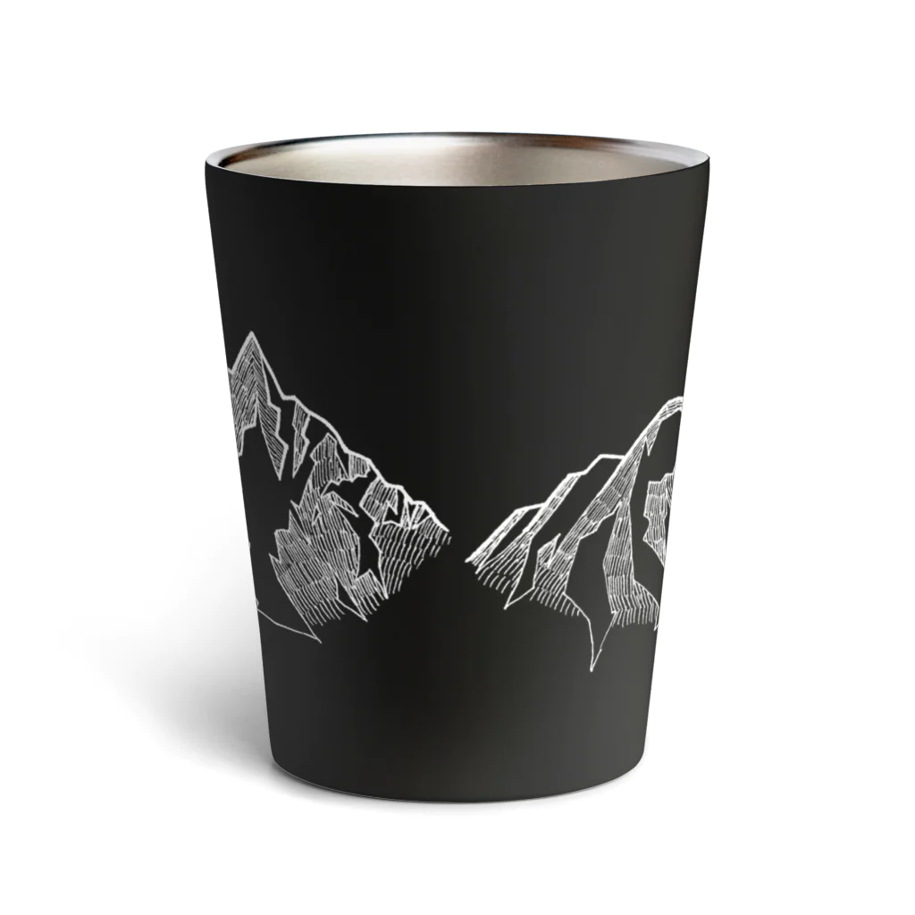 まつのき商店の槍穂高連峰　白ペン Thermo Tumbler