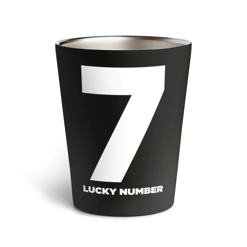 lucky_numberの7_LUCKY NUMBER_Black<サーモタンブラー> サーモタンブラー