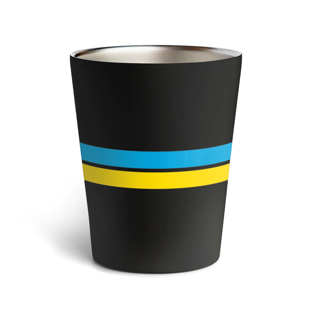 サトオのブルー・イエロー　オーバルライン　ウクライナイメージ Thermo Tumbler