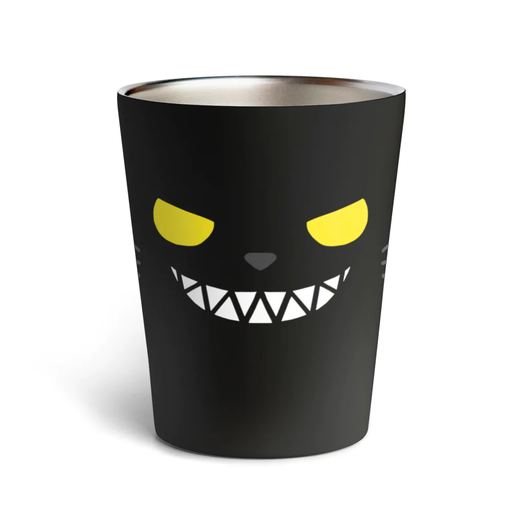 そのへんの黒猫の俺の顔 Thermo Tumbler