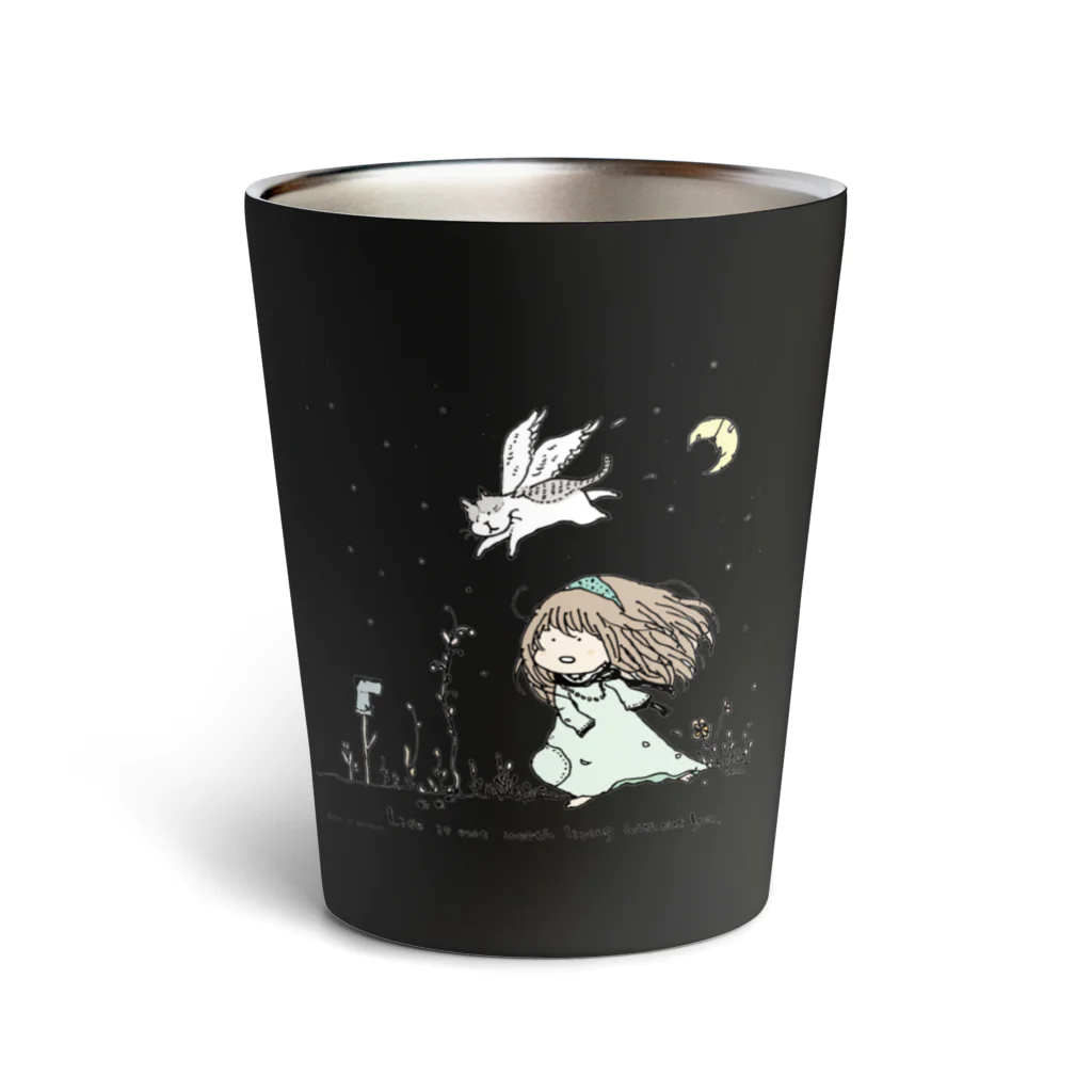 ほっかむねこ屋（アトリエほっかむ）のそらねこ Thermo Tumbler