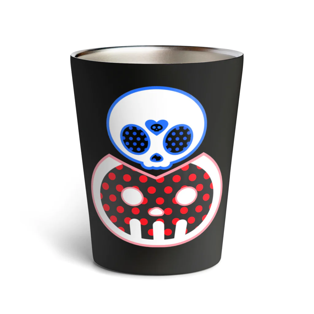 Ａ’ｚｗｏｒｋＳのどくろくんとどくろちゃん Thermo Tumbler