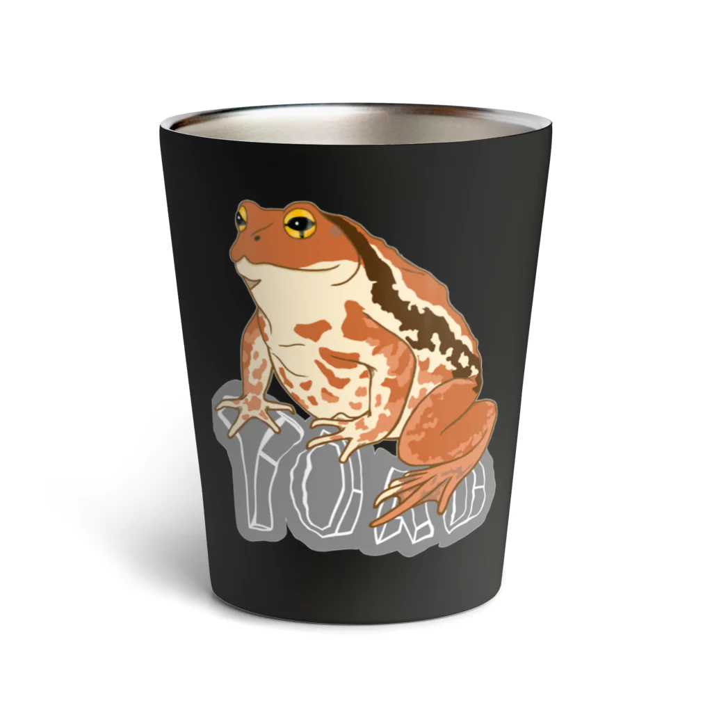 LalaHangeulのTOAD (ヒキガエル) 英字バージョン Thermo Tumbler