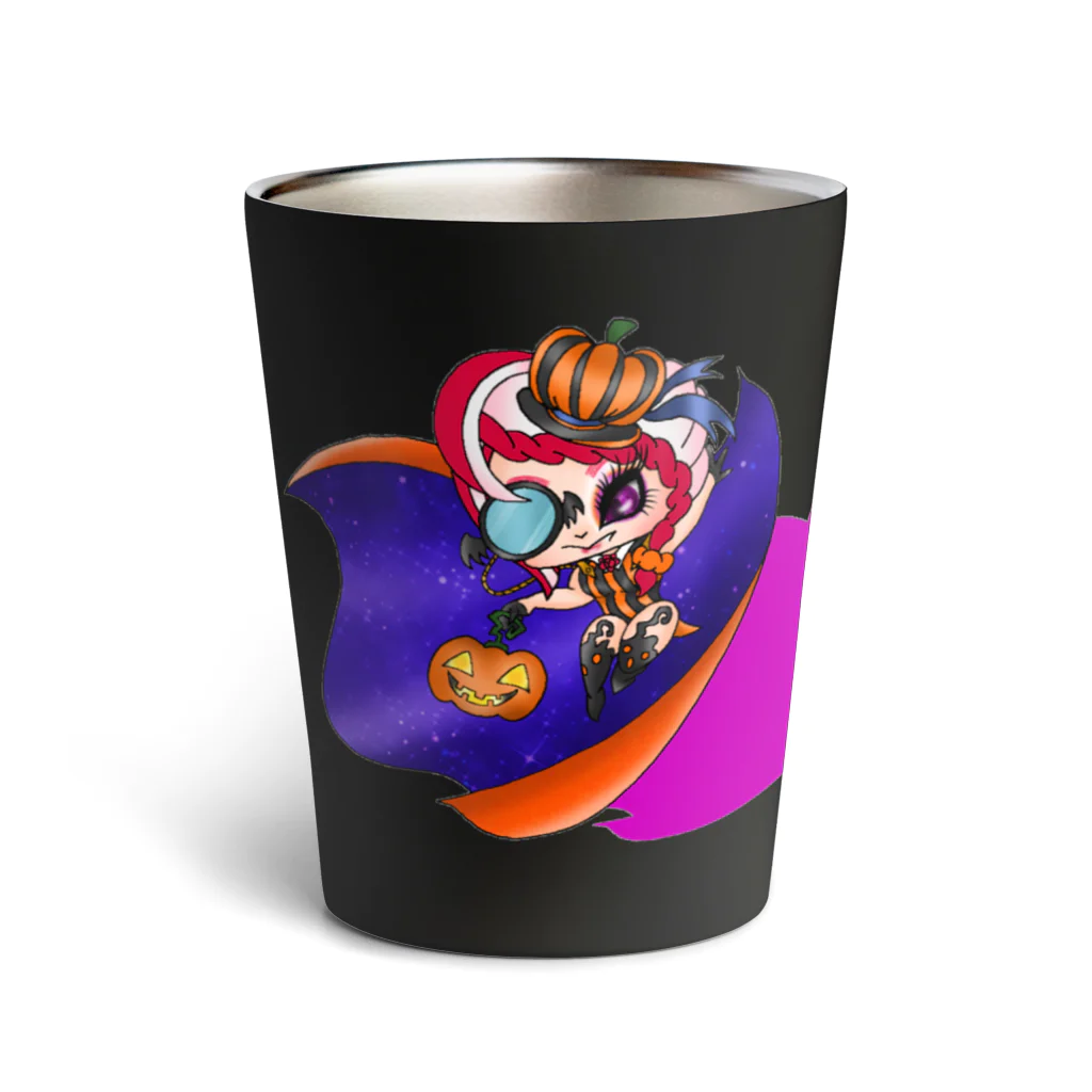 こつめちゃんのおみせの【怪盗Jack-O’-Lantern】 Thermo Tumbler