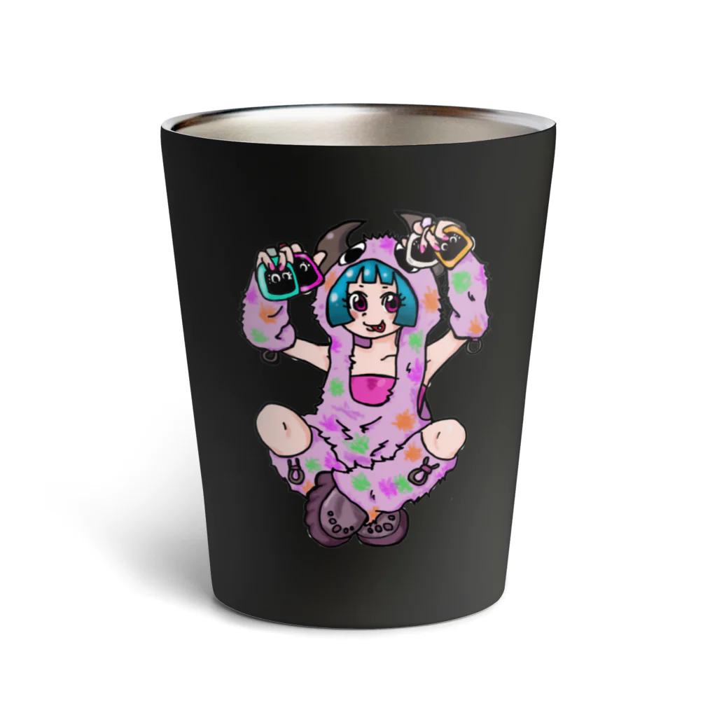 あやしいおばさん くろまめさんの○ュアアルコール（ク○イナー） Thermo Tumbler