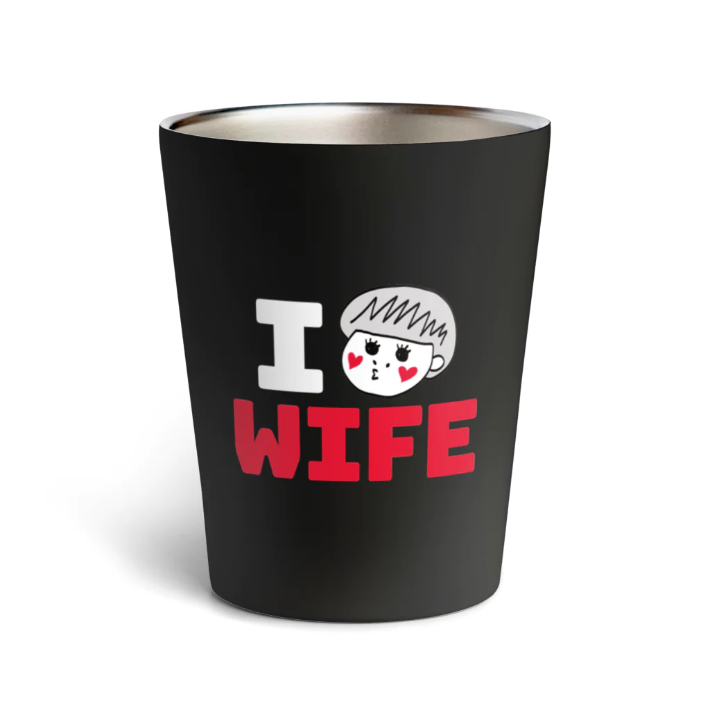 そんな奥さんおらんやろのI am WIFEシリーズ (そんな奥さんおらんやろ)　ホワイト Thermo Tumbler