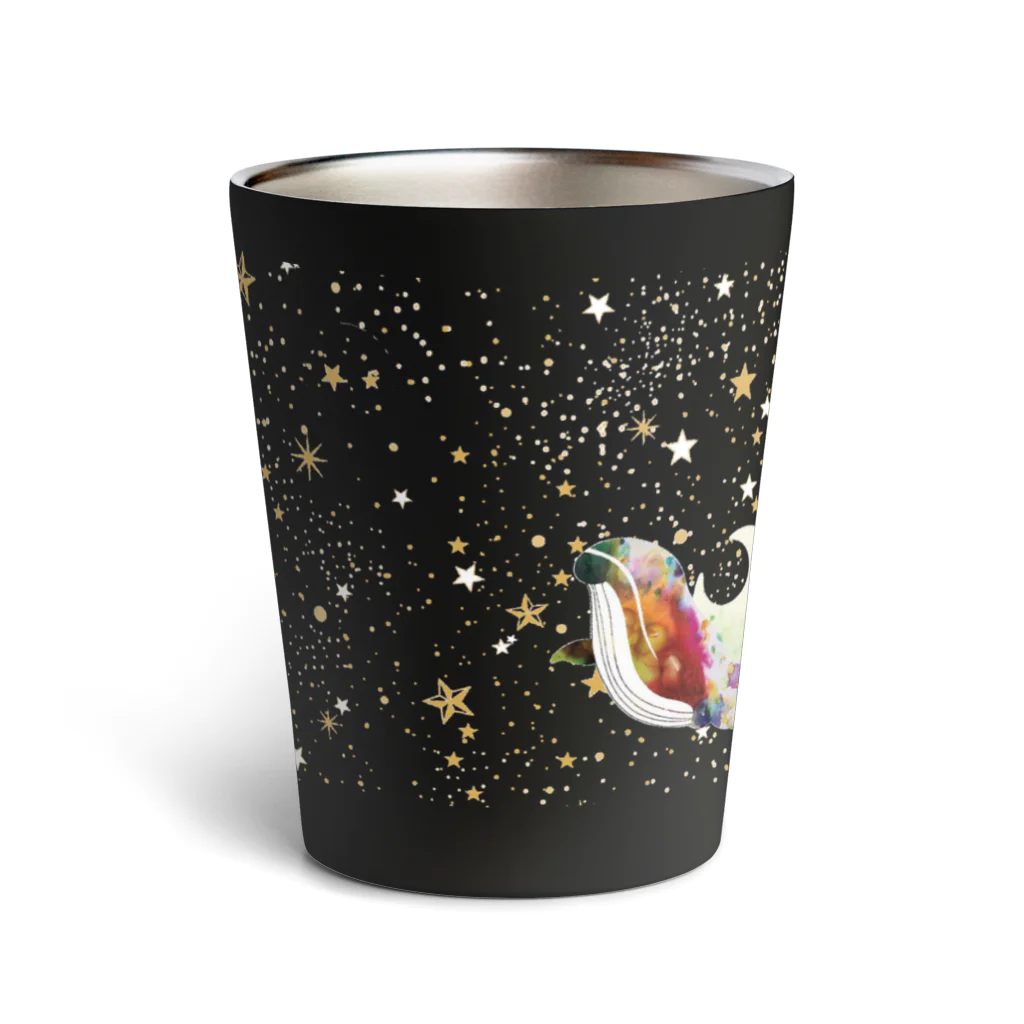 calligraphy ＆ artist 紫虹の星海のクジラ Thermo Tumbler