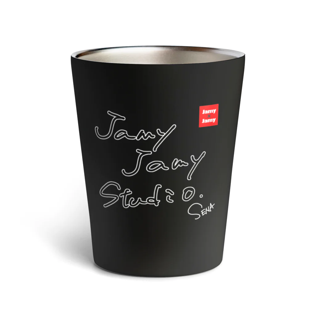 JamyJamyStudioの【おねだり価格1100】JamyJamyStudio公式ロゴアイテム サーモタンブラー