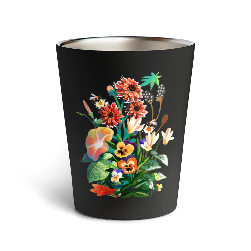 喫茶角砂糖の夕暮れの花畑 Thermo Tumbler