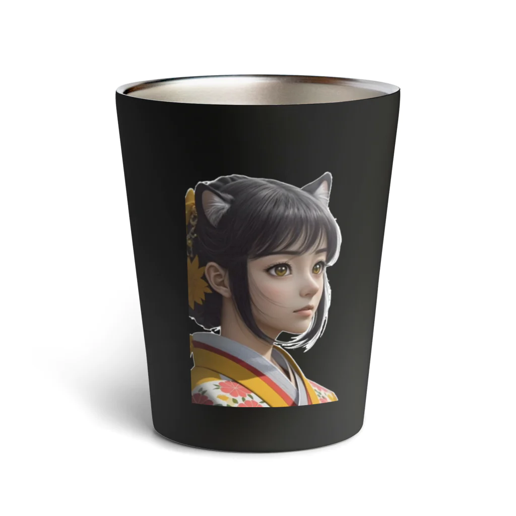 KOHAKU_hakuのInstagramで大人気の京の猫娘♪ Thermo Tumbler