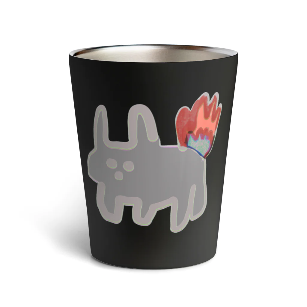 えたいのしれぬ屋の燃える犬 Thermo Tumbler