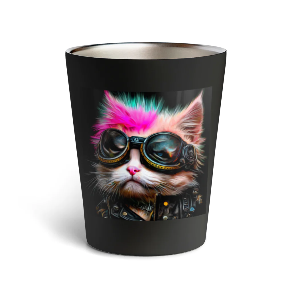 Riere Design StudioのPerfectly Punk Cats サーモタンブラー