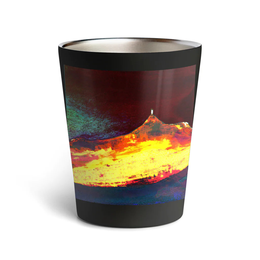 水草の火口の夜 Thermo Tumbler