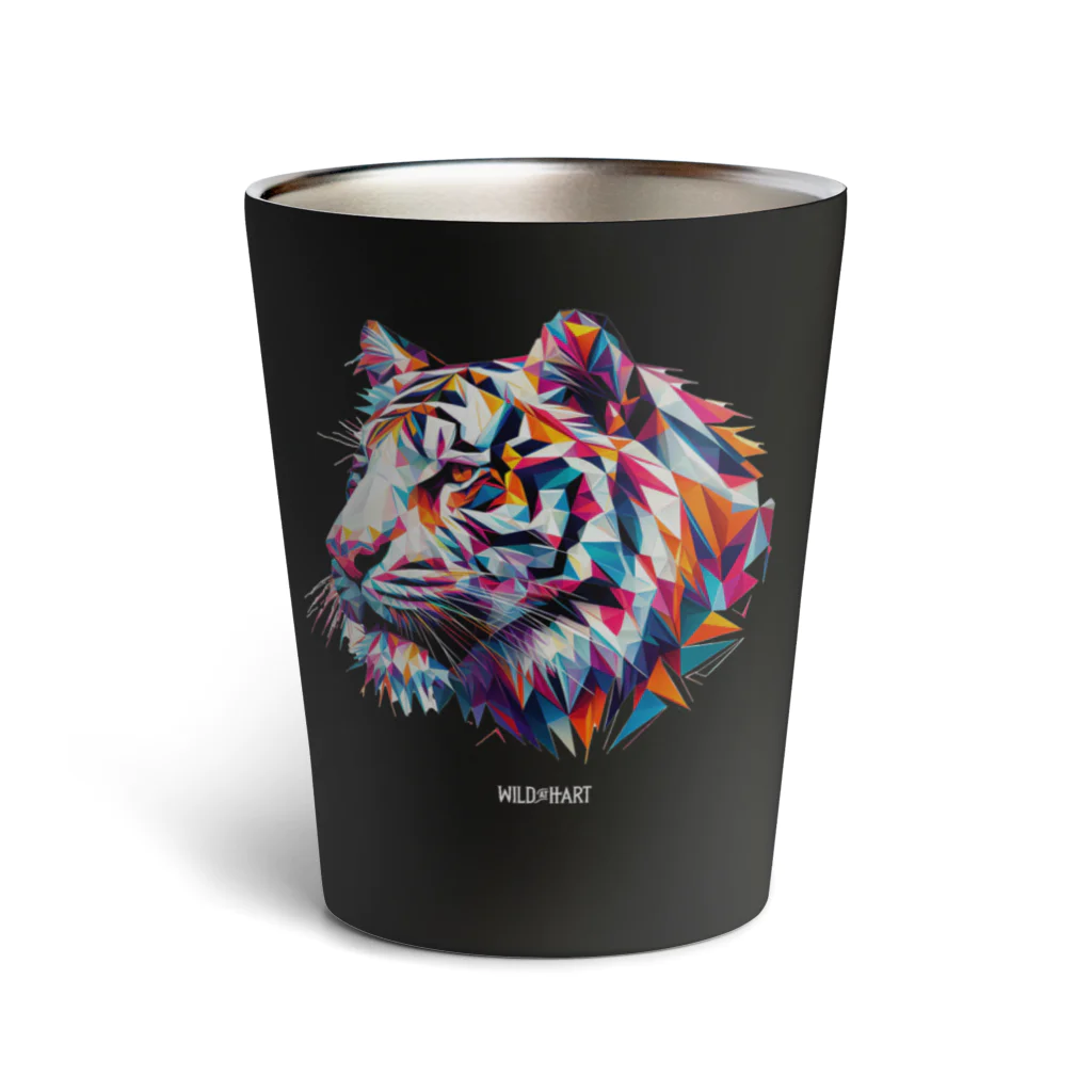 BlackSoddy'S SHOPのタイガーPolygonal Thermo Tumbler