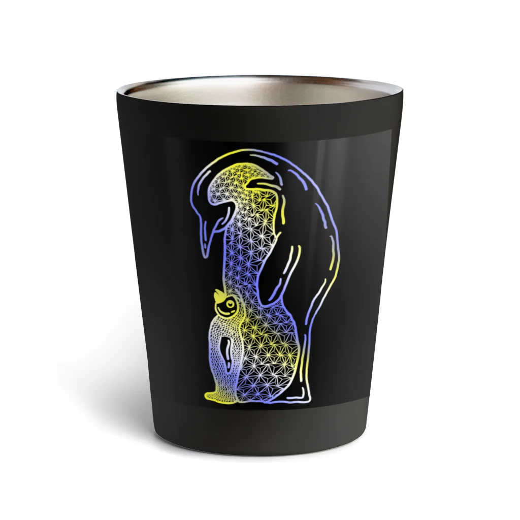 樹（いつき）のペンギンの親子 Thermo Tumbler