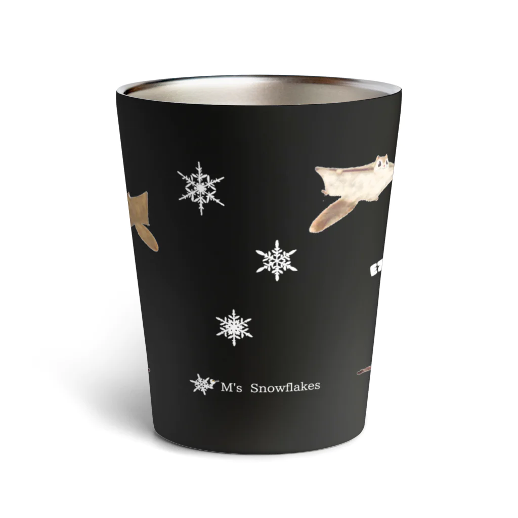 M's_snowflakesのエゾモモンガ　ももちゃん Thermo Tumbler