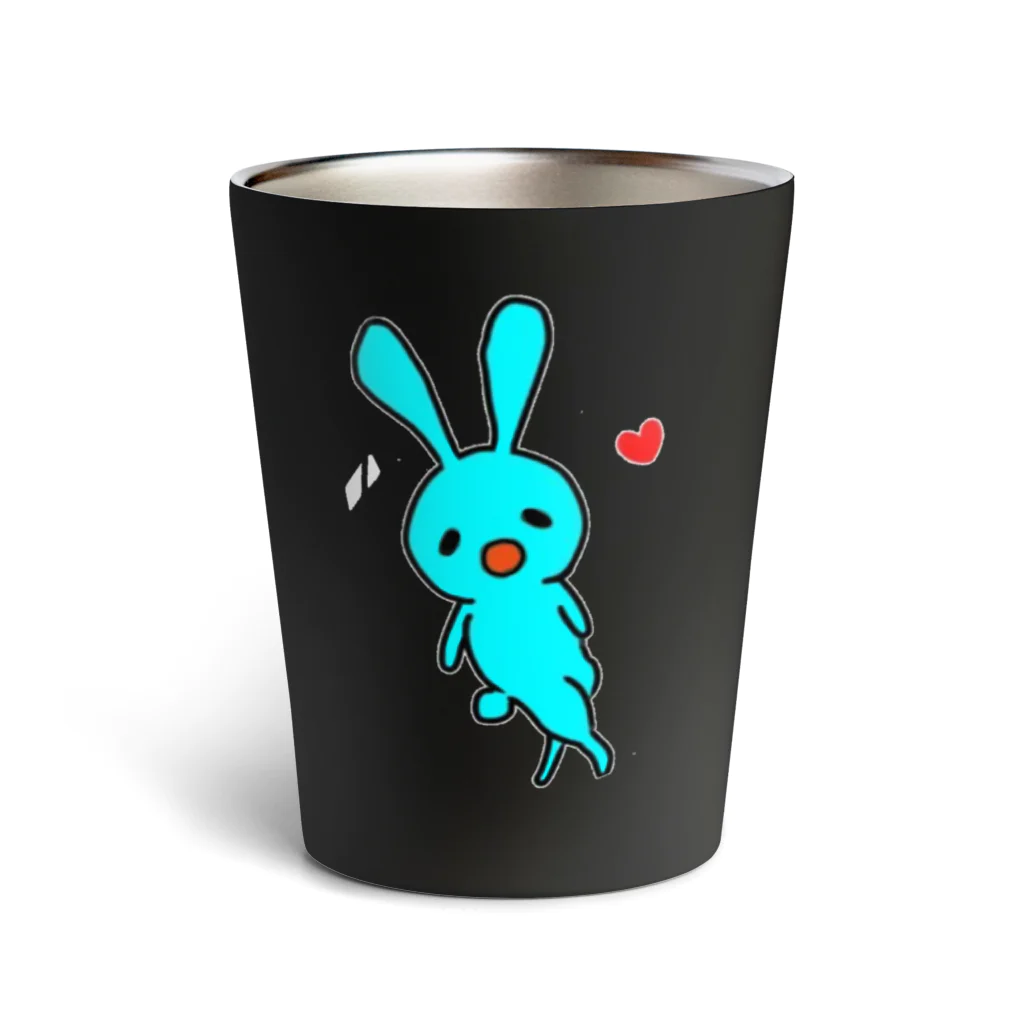 ゆるきもピンクのムダにびきゃくな兎 Thermo Tumbler