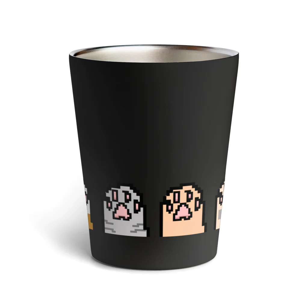 ちゃんぷるすとあのドットにゃんこ【肉球】 Thermo Tumbler