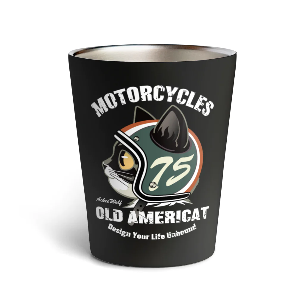 AckeeWolf Art ShopのOLD AMERICAT Thermo Tumbler