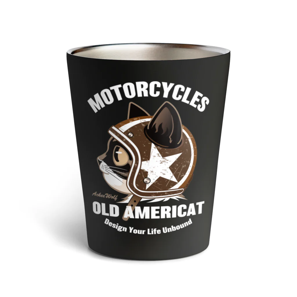 AckeeWolf Art ShopのOLD AMERICAT Thermo Tumbler