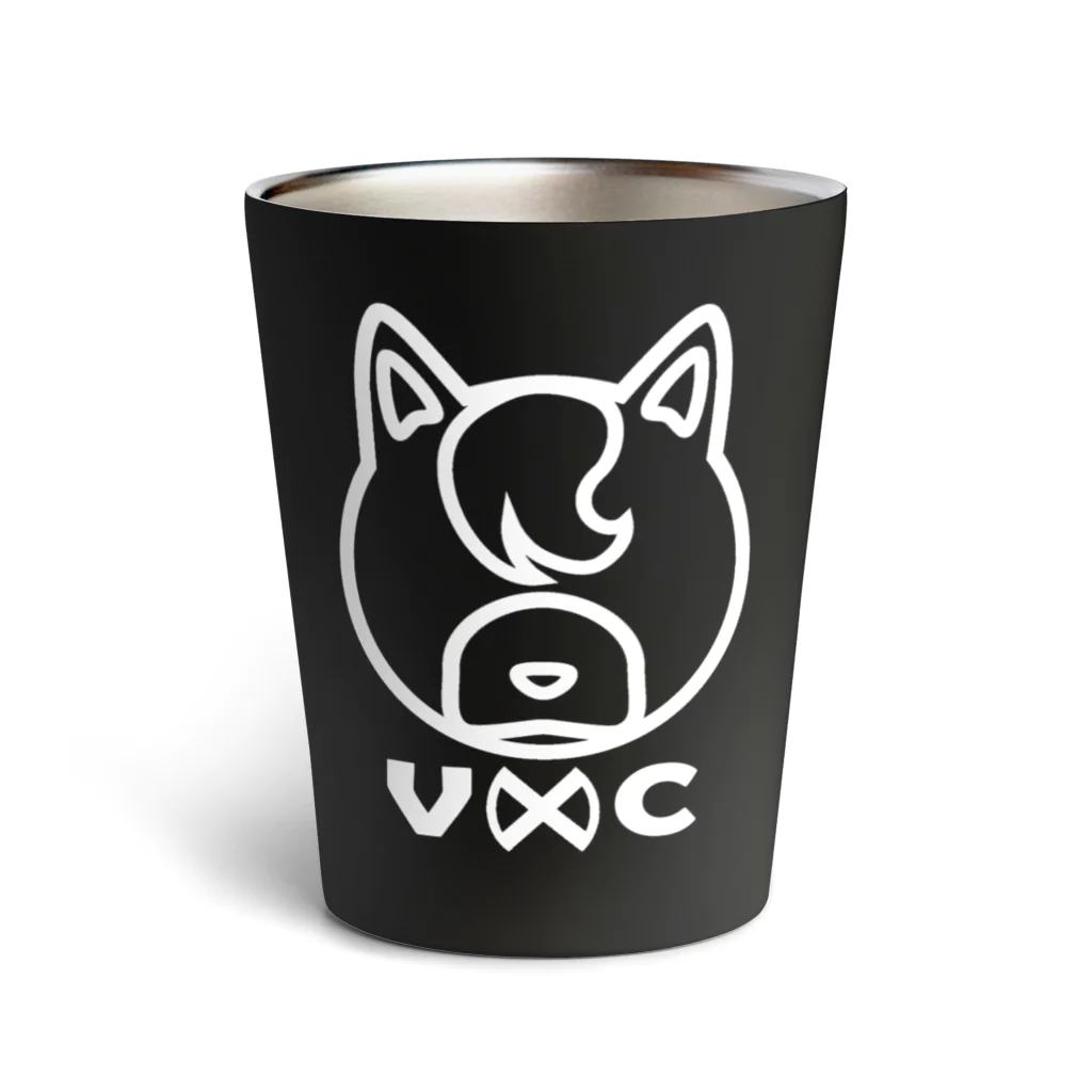 VIRTUAL CROSSのShiba Logo white  サーモタンブラー