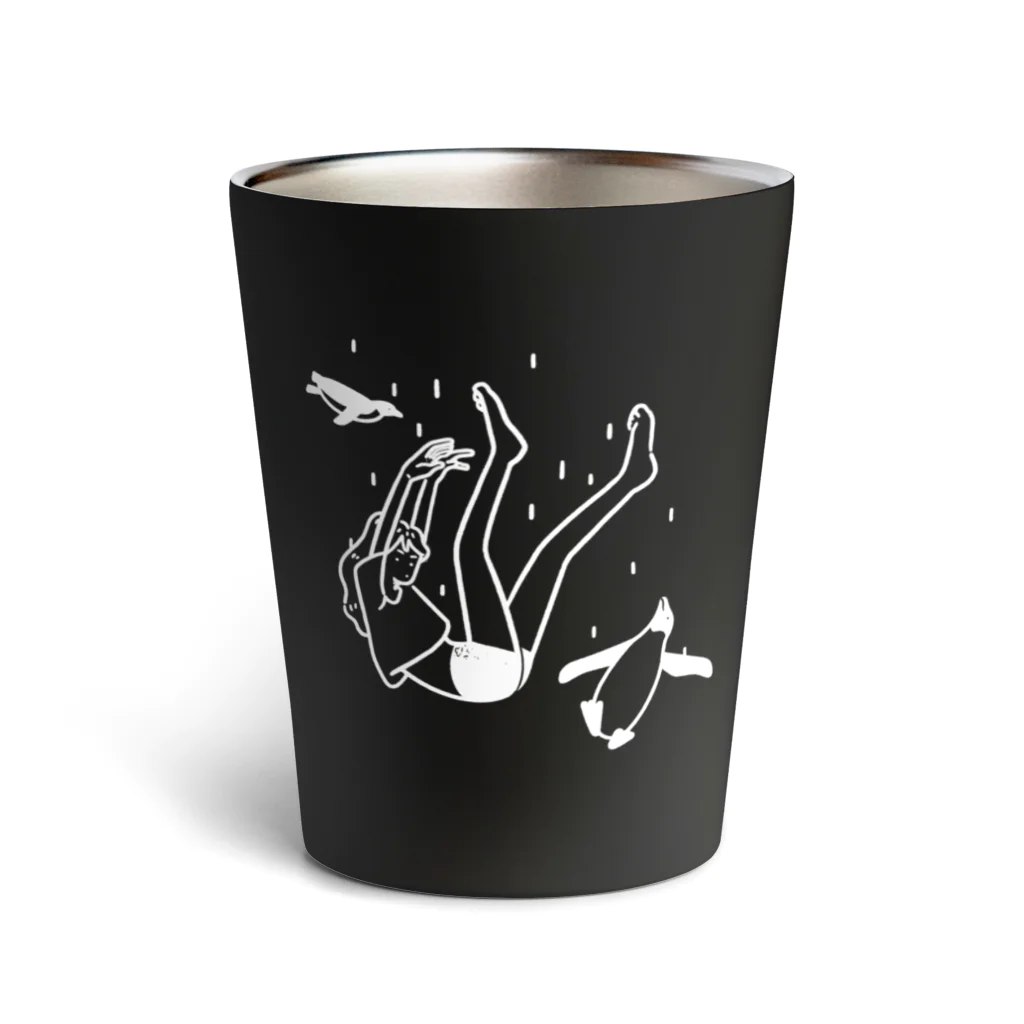 つまようじSHOPのfall 白 Thermo Tumbler