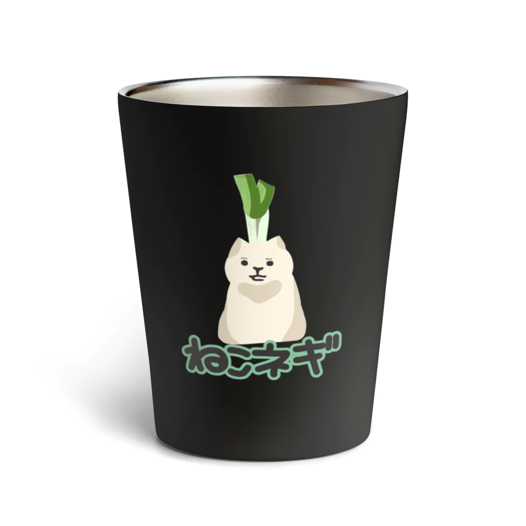 mendakoshopのねこネギ Thermo Tumbler