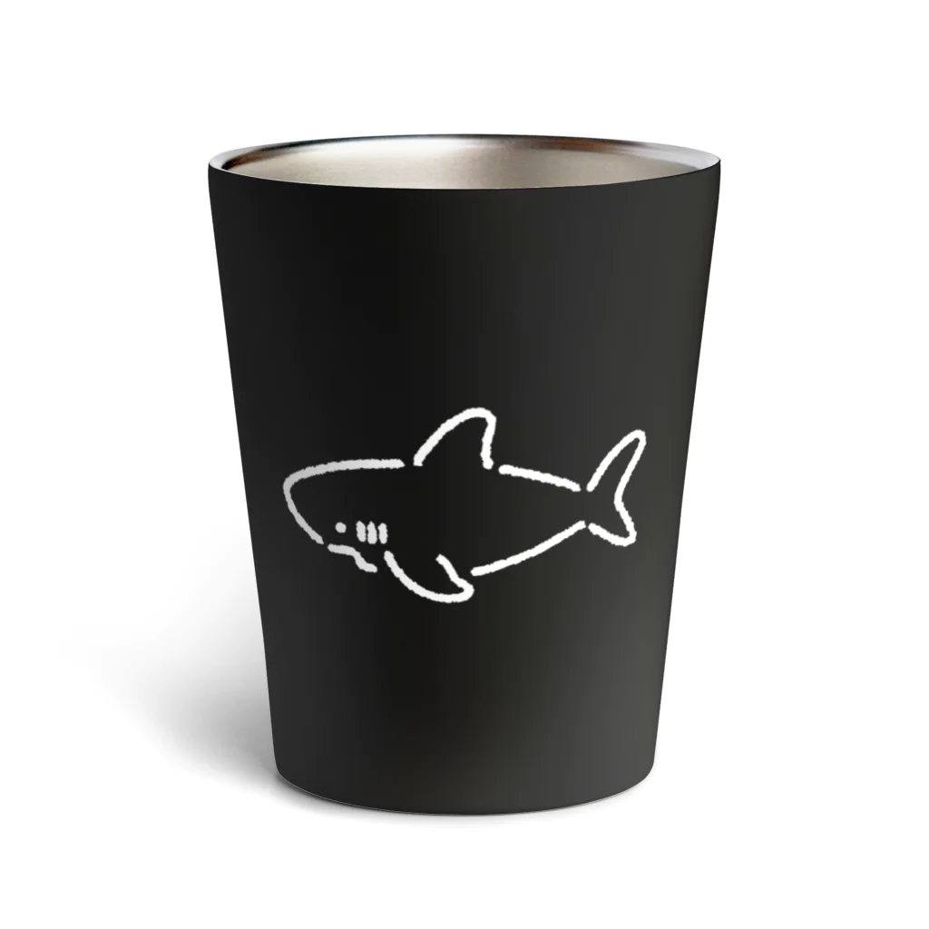 サメ わりとおもいのわりとシンプルなサメ2021白線 Thermo Tumbler