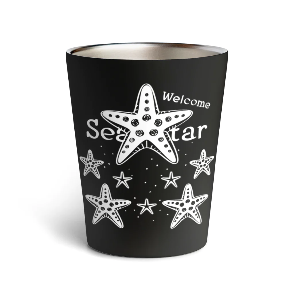 イラスト MONYAAT のバックプリント Welcome!ヒトデ*B Thermo Tumbler