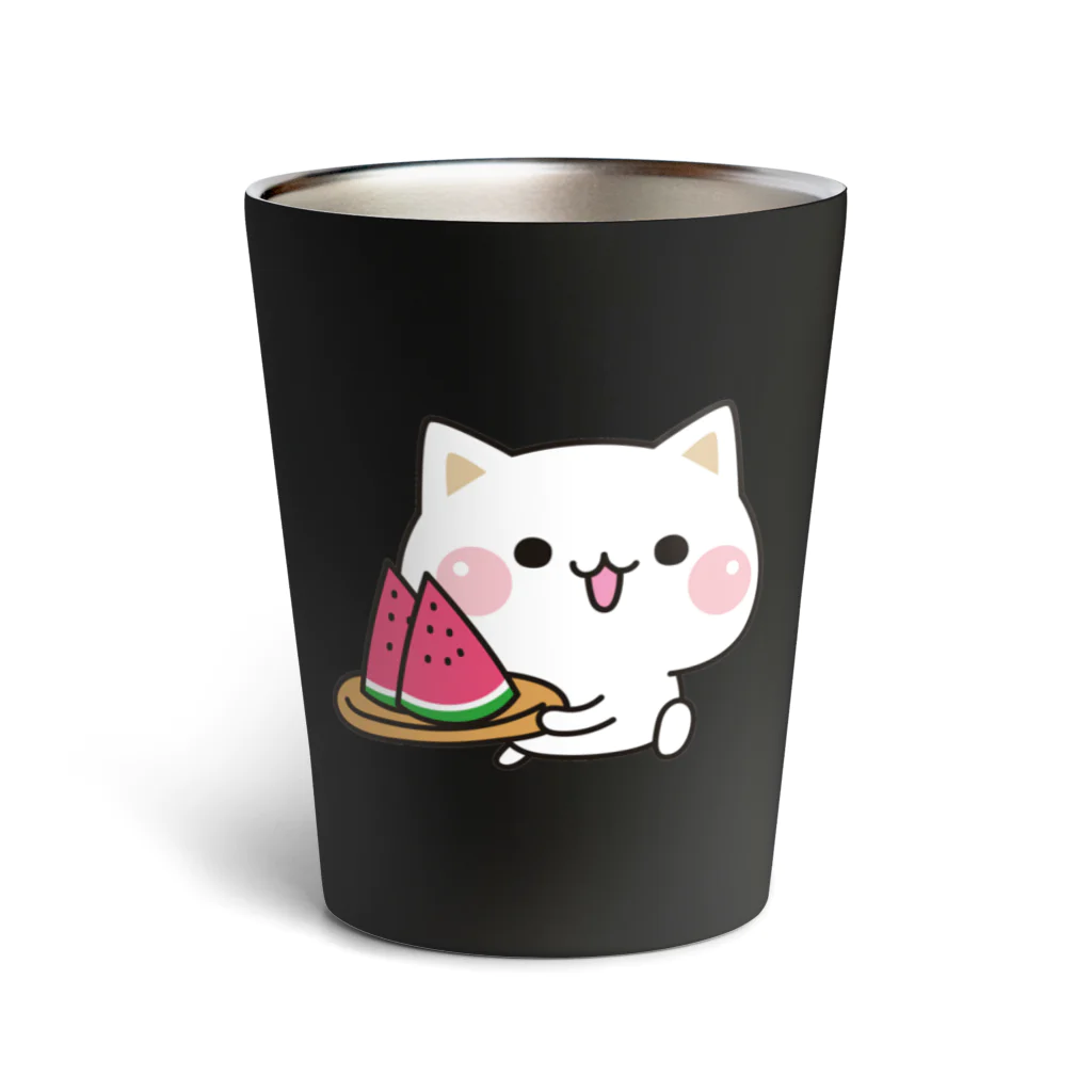 DECORの気づかいのできるネコ　スイカver. Thermo Tumbler