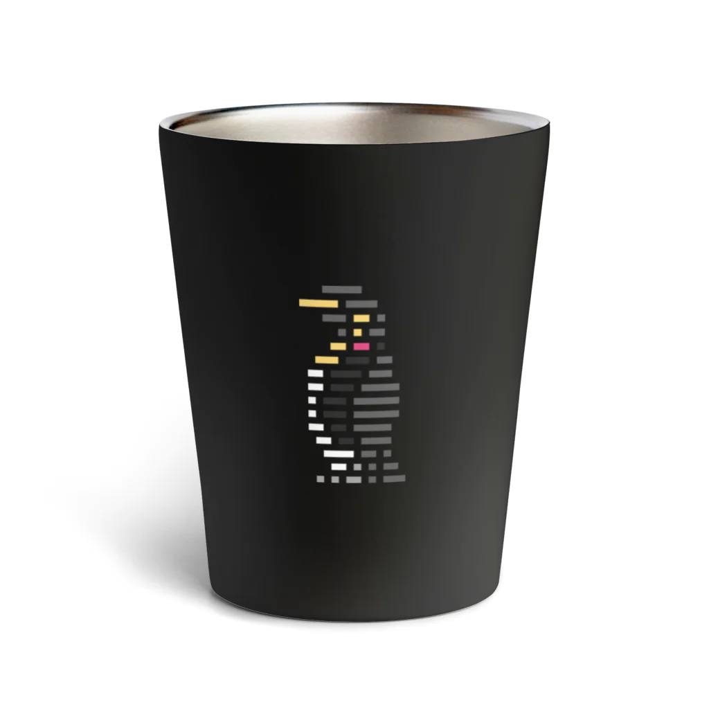 【ドット絵】ネコブレ商店のピクセルスリット　ペンギン Thermo Tumbler