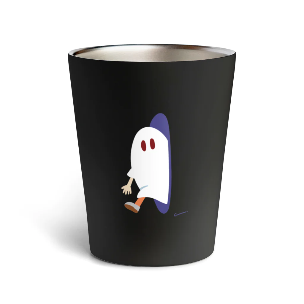 CHIMNEY雑貨店の穴からななしのおばけちゃん Thermo Tumbler