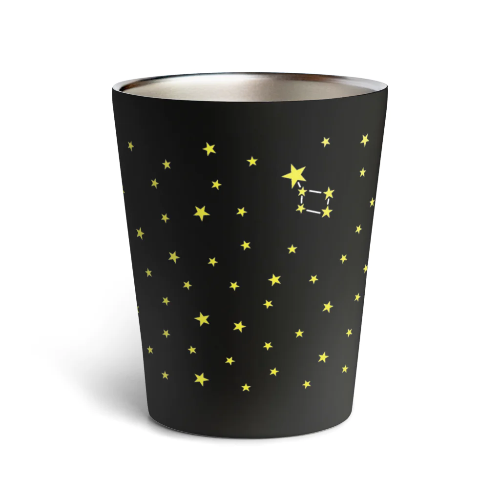 冷蔵庫からウーパールーパーの夏の夜空[黄] Thermo Tumbler