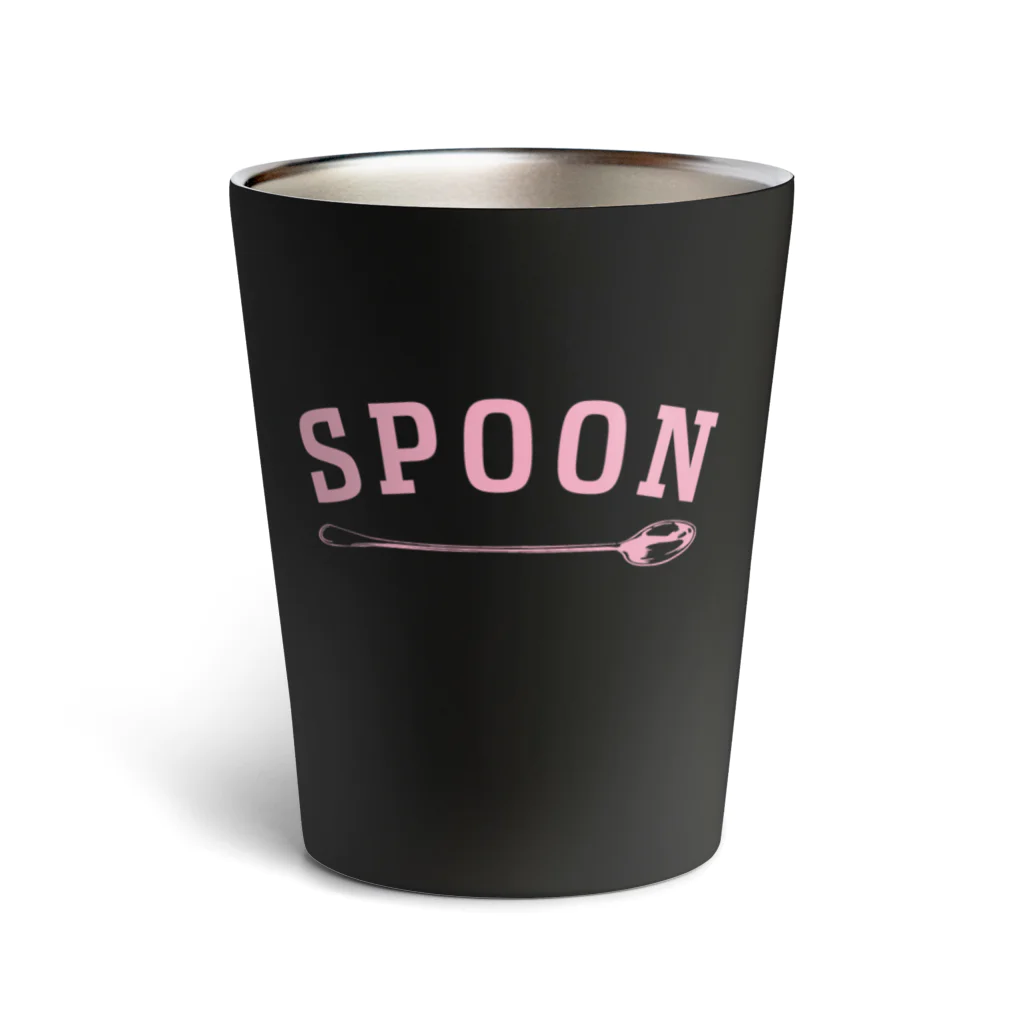 LONESOME TYPE ススのSPOON (PINK) Thermo Tumbler