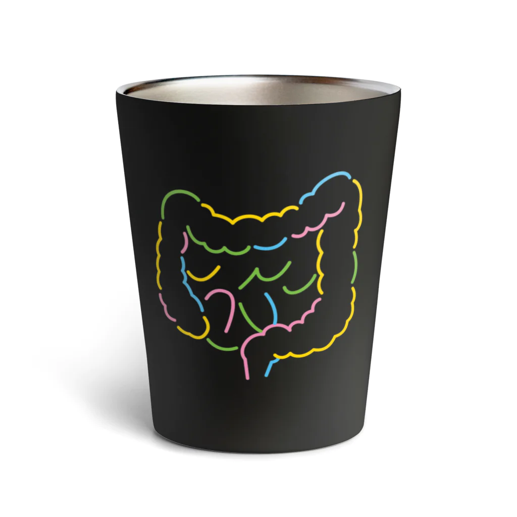 8anna storeの人体のなぞ。カラフルな大腸。 Thermo Tumbler