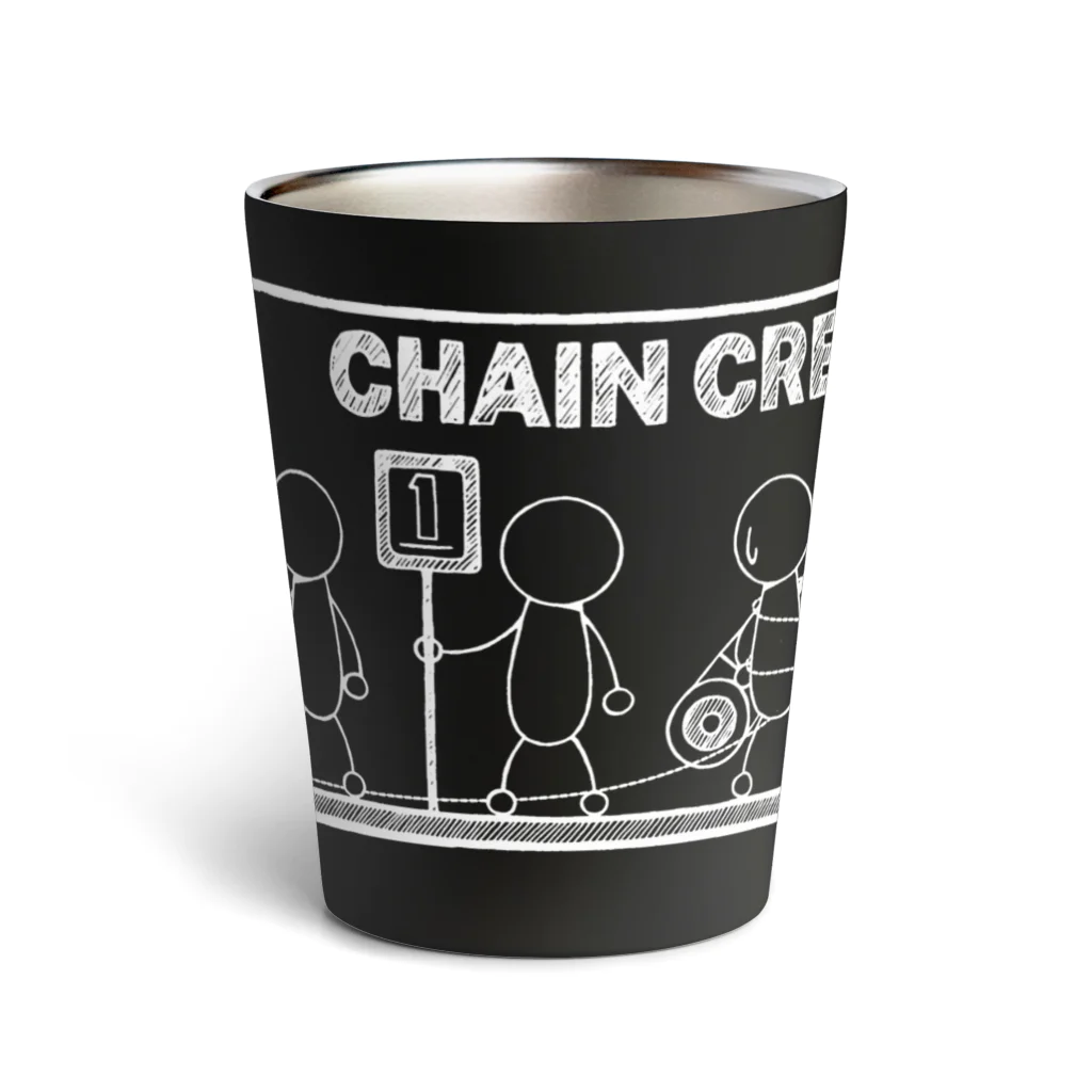 PB.DesignsのPBスティック君 CHAIN CREW サーモタンブラー