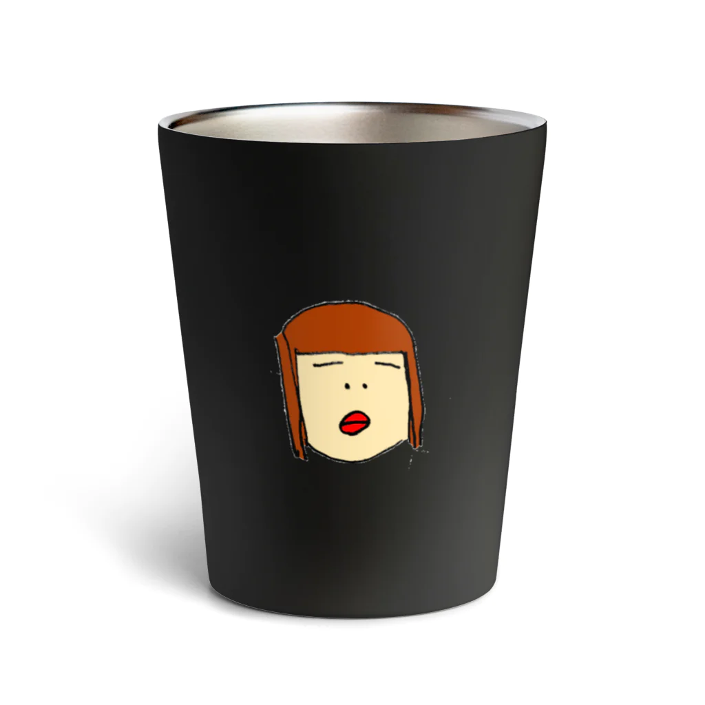 たなぴーSHOPのはなちゃんの彼女画 Thermo Tumbler