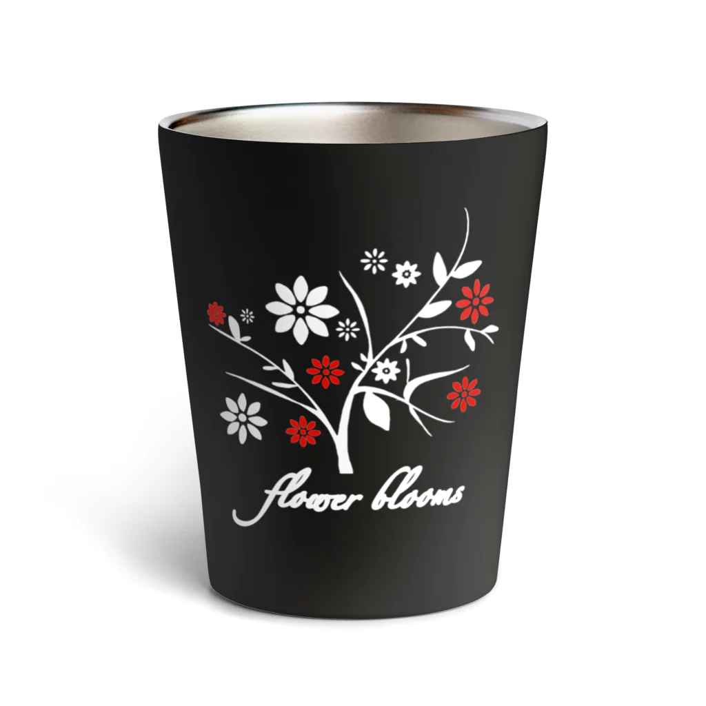 MegSan's free design🌷の花咲く Thermo Tumbler