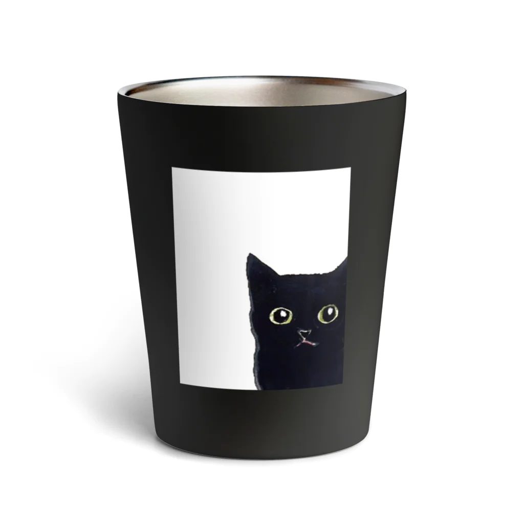 WAMI ARTの窓の黒猫 Thermo Tumbler