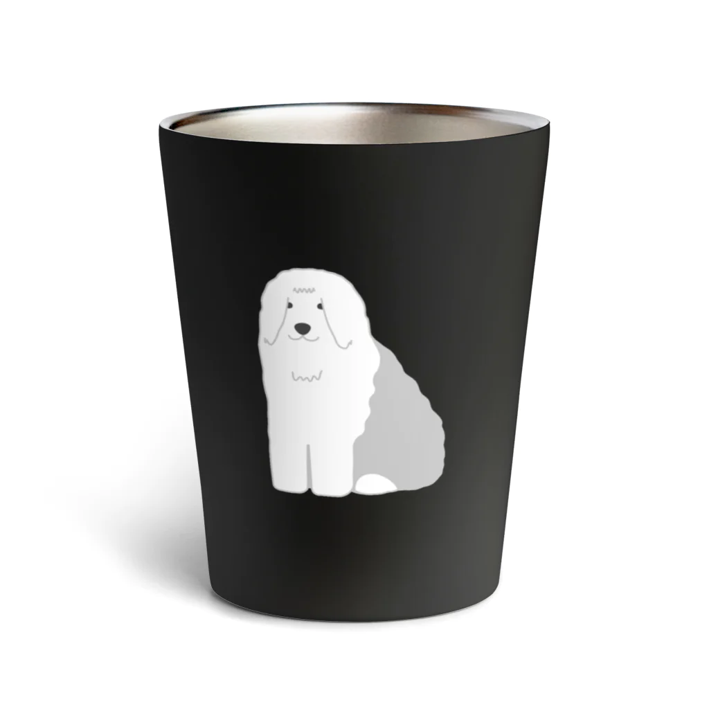 ゆいたっく／犬イラストのオールドイングリッシュシープドッグ Thermo Tumbler