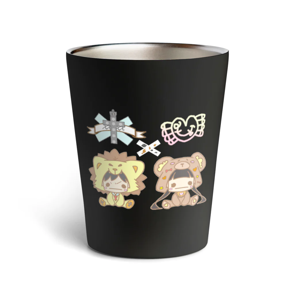 ☆おもちゃばこ☆のつめたたあお☆ Thermo Tumbler