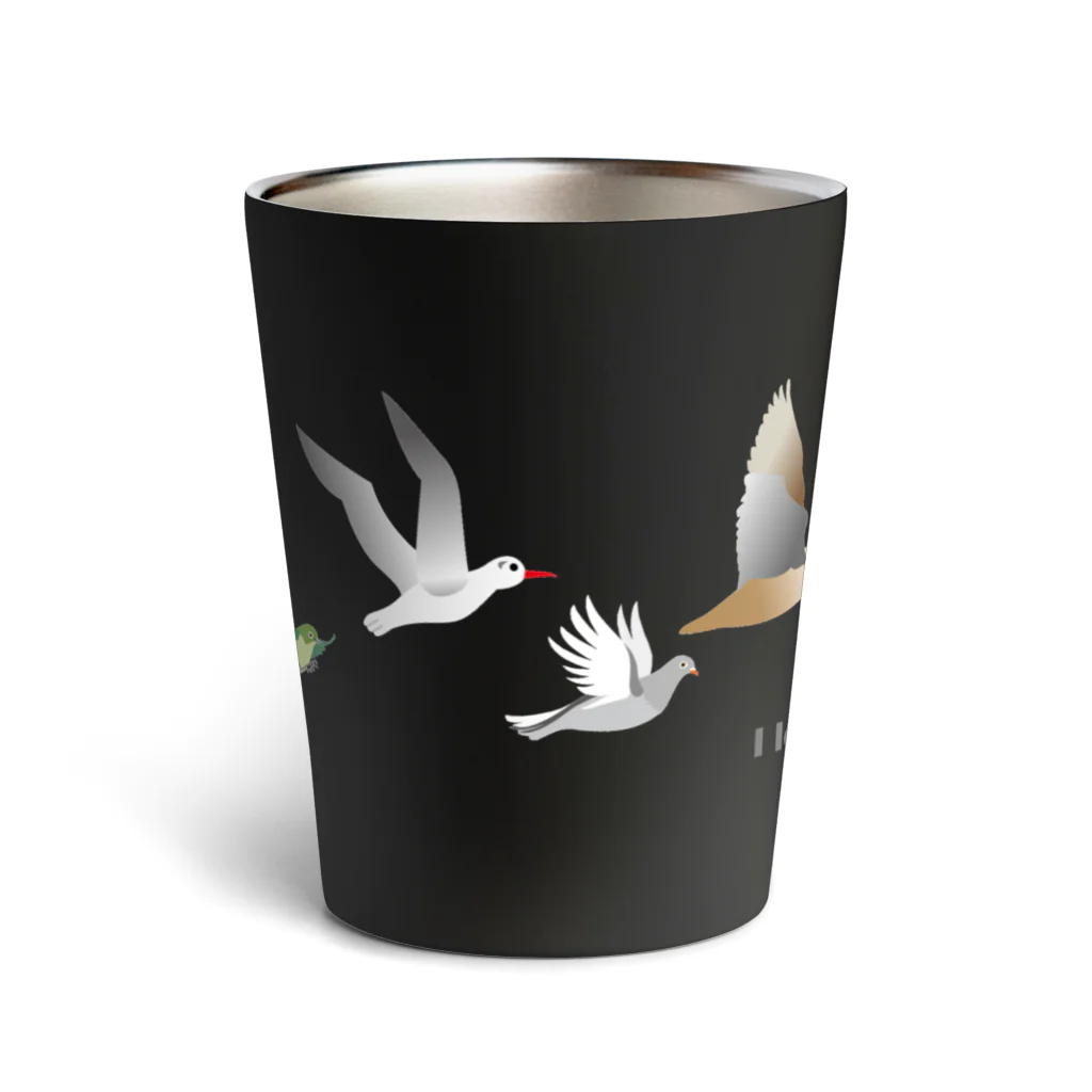 エダマメトイチ雑貨店のI love birds ! 4 Thermo Tumbler