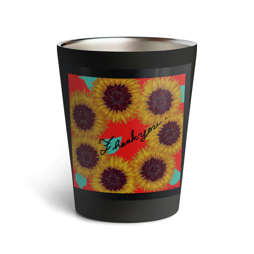 [ DDitBBD. ]の[ Thanks Sunflower ] Thermo Tumbler